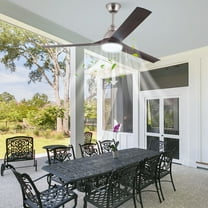 42 inches Farmhouse Indoor Reversible Ceiling Fan w/ Light Remote Control,3 Blades,6 Speeds,85-265V Brown