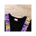 thumbnail image 5 of Franhais Infant Girls Romper and Headdress, Halloween Pumpkin and Bat Printing Long Sleeve Jumpsuit, 5 of 9