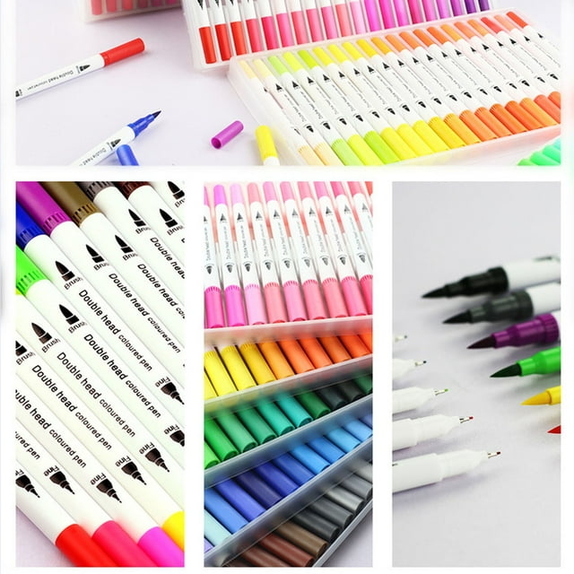 Dual Brush Pen, Dual Tip Markers Professional Soft 36 Colors For Outline