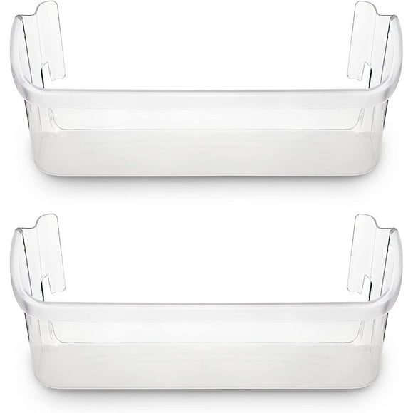 2 Packs UPGRADED Lifetime Appliance 242126602 Door Bin Side Shelf Rack Compatible with Frigidaire or Electrolux Refrigerator