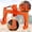 Orange, variant on Rugerasy 3 Point Quick Hitch to Category 1 and 2 Tractors,3000 LBS Lifting Capacity Tractor with 2 Receivers,Quick Hitch Between Lower Arms Attachments Quick Hitch,Red