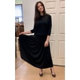 thumbnail image 5 of Women's Original Black Slinky Knit BIZ Style Ankle Length Long Skirt, 5 of 5