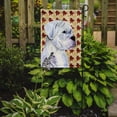 thumbnail image 2 of Carolines Treasures SS4347-FLAG-PARENT Boxer White Fall Leaves Portrait Flag  multicolor, 2 of 2