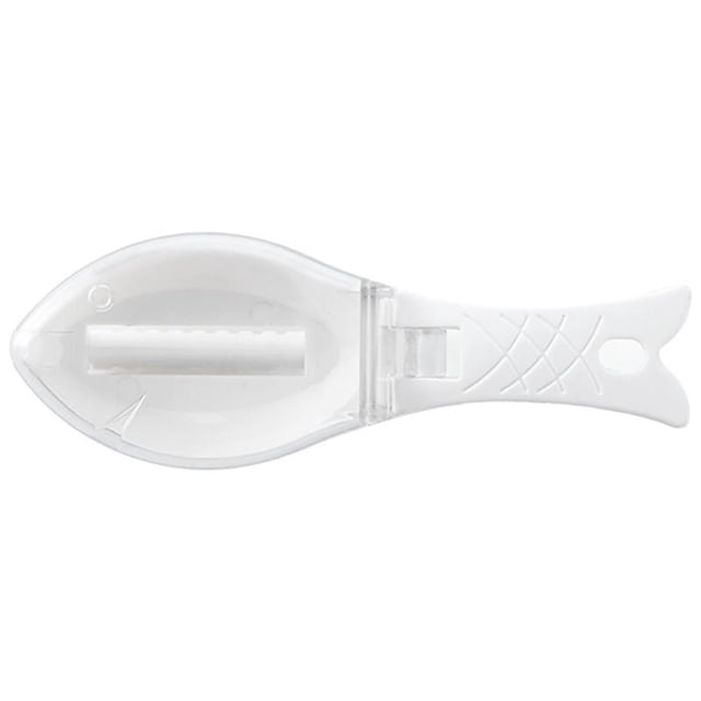 Yeacher Kitchen Tool Fish Scale Scraper Fish Skin Cleaning Peeler Brush Scaler with Cover Scale Catcher