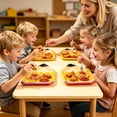 thumbnail image 4 of 10-Pack Pencil Shaped Paper Plates - Back to School Party Supplies, Cute School-Themed Disposable Trays for Classroom, Picnic & First Day Celebrations, 4 of 5