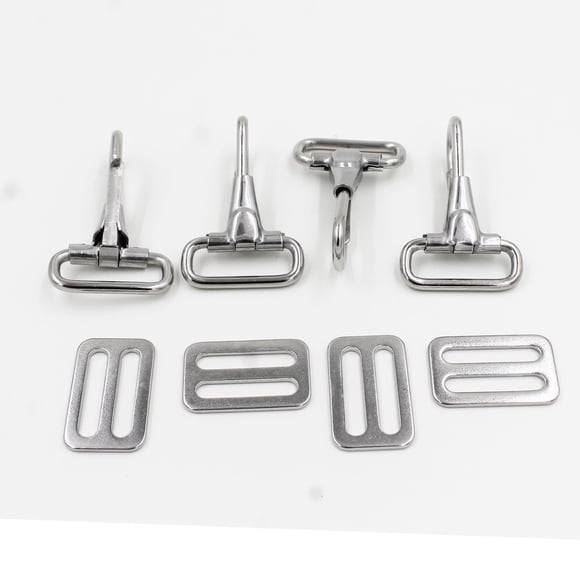 YYST 304 Stainless Steel Snaps Hooks and Sliders for 1"" Straps, Bimini Top Boat top