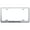 Brushed Chrome, variant on Pontiac Laser Etched Logo Wide Body License Plate Frame (Chrome)