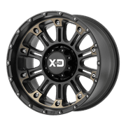 XD Series by KMC Wheels Hoss Ii 18X9 6X139.70 Satin Black Mach W/ Dark Tint (0 Mm) Wheel Rim