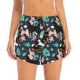 thumbnail image 2 of Goofa Rottweiler Printed Women 2 in 1 Running Shorts,Quick Dry Athletic Workout Shorts,High Waisted Athletic Shorts with Liner Pockets-X-Large, 2 of 9