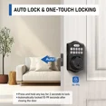 thumbnail image 2 of Fingerprint Door Lock Keyless Entry Electronic Keypad Deadbolt Smart Lock Black, 2 of 7
