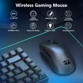 thumbnail image 2 of Ratón inalámbrico para juegos Redragon, ligero (58 g), 24&nbsp;000 DPI, triple modo 2,4 G/Bluetooth/USB-C, sensor PAW3311, batería de 75 h y 6 botones programables para PC/Mac (negro), 2 of 9