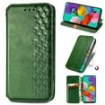 thumbnail image 1 of Étui pour Samsung Galaxy A71 5G à Rabat Portefeuille à Rabat Magnétique Protecteur - Vert, 1 of 5
