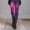 Hot Pink, variant on Women's 80s Leggings Artistic Splash Printed Buttery Soft Stretchy Pants Dark blue L