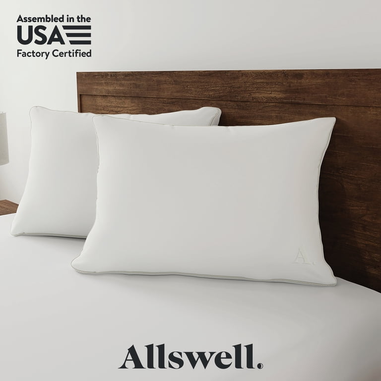 Allswell Down Alternative Pillow 2-Pack Standard Queen Firm Tencel