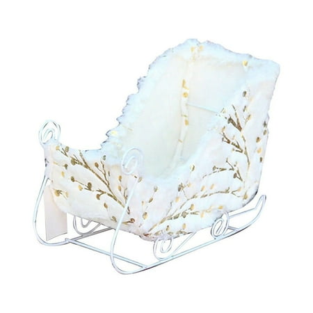 

JPGIF Home Decor Sleigh Car Christmas Decoration Sleigh Car Rack Ornament Decoration Christmas Ornament Sleigh Car Desktop Decoration