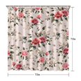 thumbnail image 5 of Pioneer Flower Floral Print Pattern Shower Curtain 72"x72" ,Bathroom Decorative Shower Curtains Set with 12 Hooks,Modern Waterproof Washable Shower Curtain, 5 of 6
