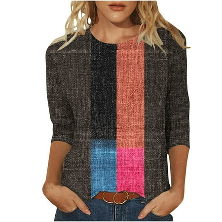 SUNBS Long Sleeve Shirts for Women V Neck Fall Sweater Fashion Outfits Tunic Tops