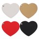 thumbnail image 1 of GOOHOCHY 4 espejos compactos de acero inoxidable con forma de corazón, irrompibles, mini espejos de bolsillo con funda de PU, portátiles para bolsa de maquillaje de viaje., 1 of 8