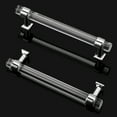 thumbnail image 2 of knobelite 10 Pack 5 Inch Cabinet Pulls Polished Chrome Zinc Alloy with Clear Acrylic Kitchen Cabinet Handles, Drawer Pulls for Bedroom and Bathroom Cupboards and Cabinets, 2 of 5