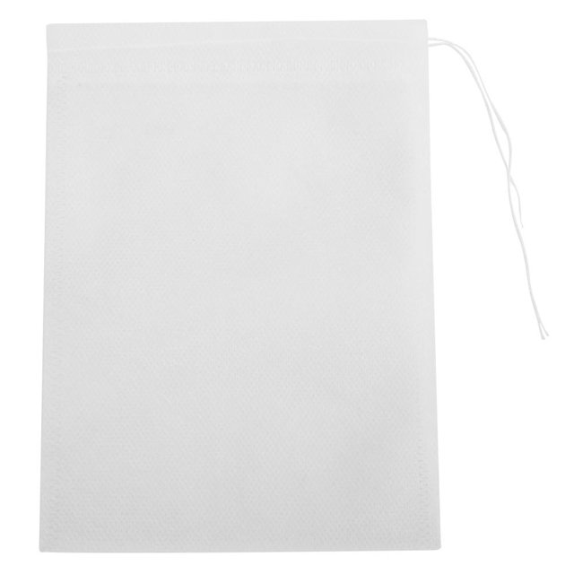 WDOplteas 50 Bolsitas Té Con Cordón No Tejido Filtro Sellado para Hierbas Y Especias (10x15cm)