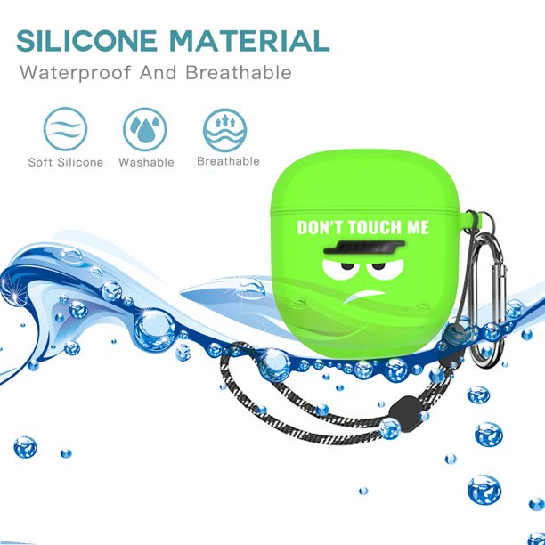 Concha De Auriculares Funda de silicona para auriculares impermeable con estampado divertido para Bose QuietComfort Earbuds II Sywqhk Para estrenar