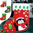 thumbnail image 3 of Christmas Decoration Supplies 4 PCS Small Stockings Craft,DIY Christmas Felt Stockings with Ornaments Handmade Sewing Sock Kits,Christmas Party Handmade DIY Craft Supplies, 3 of 7