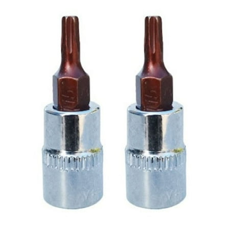 

2Pc Hex Torx Screwdriver Bit 1/4 Inch Drive Socket Hand Tools T15
