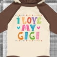 thumbnail image 4 of Inktastic I Love My Gigi for Babies Girls Long Sleeve Baby Bodysuit, 4 of 5