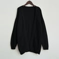 thumbnail image 5 of Vedolay Cardigan Sweaters for Women Knit Cardigan Sweater Loose Fit Casual Solid Color Jacket Coat Black,XL, 5 of 5
