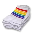 thumbnail image 5 of MBLBC Mid-Top Cotton Rainbow Socks, 6-Pack, 5 of 8