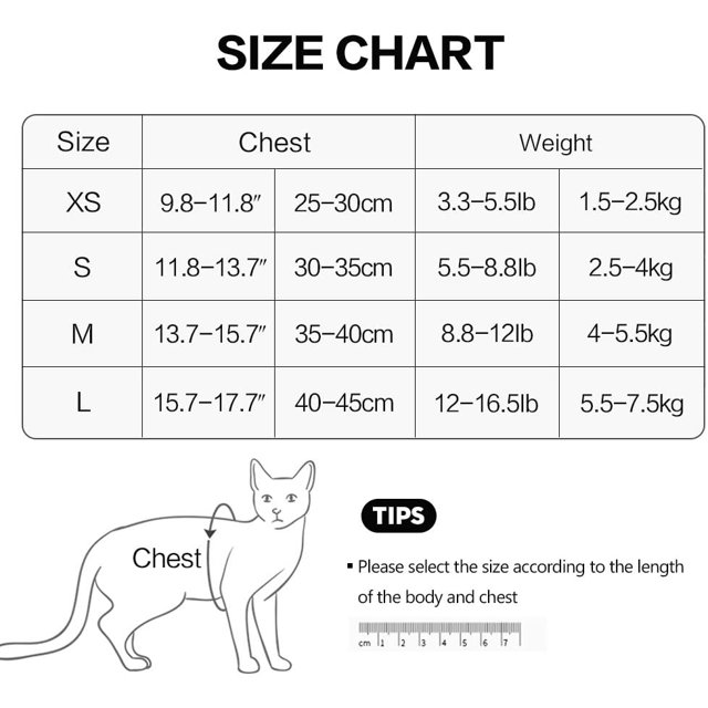 Arnés de pecho de gato antigolpes transpirable azul nuevo tipo chaleco cuerda de tracción M (busto 35-40 cm peso 4-5,5 kg)
