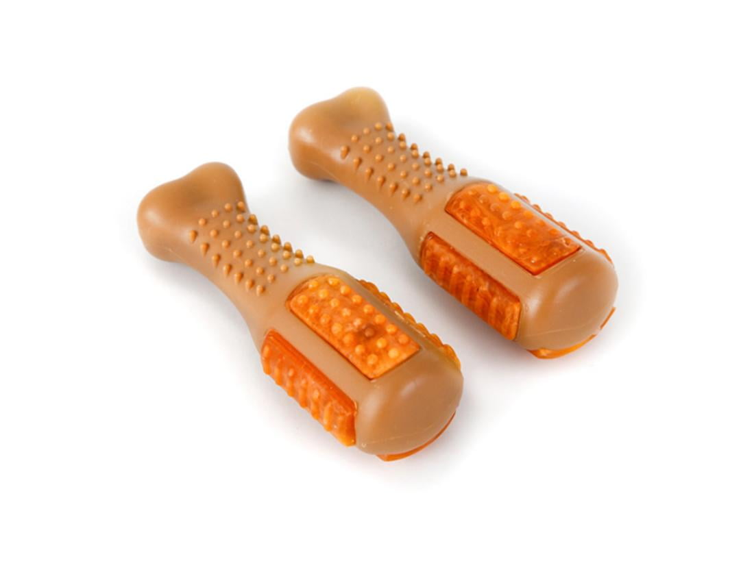 Hartz Chew 'n Clean Small Drumstick Dog Chew Toy, Chicken Flavored For