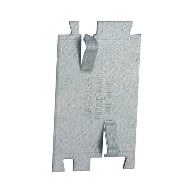 Placa protectora de cables Raco, 6,67 cm L, acero, 1 paquete