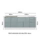 thumbnail image 3 of Gabinete Bajo Cocina Madesa Lux Sin Encimera BG, 3 of 5