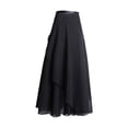 thumbnail image 3 of Women's Ballet Skirt with Mesh Overlay - Elegant Daily Use - Chiffon Fabric - One Size - Versatile for Spring/Summer, 3 of 4