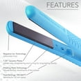 thumbnail image 6 of Herstyler Colorful Seasons Ceramic Flat Iron 1.25 Inch - Adjustable Temperature, Negative Ion Technology, 1.25 Inch Ceramic Plates - Best Hair Straightener for All Types of Hair - Ocean Blue, 6 of 8
