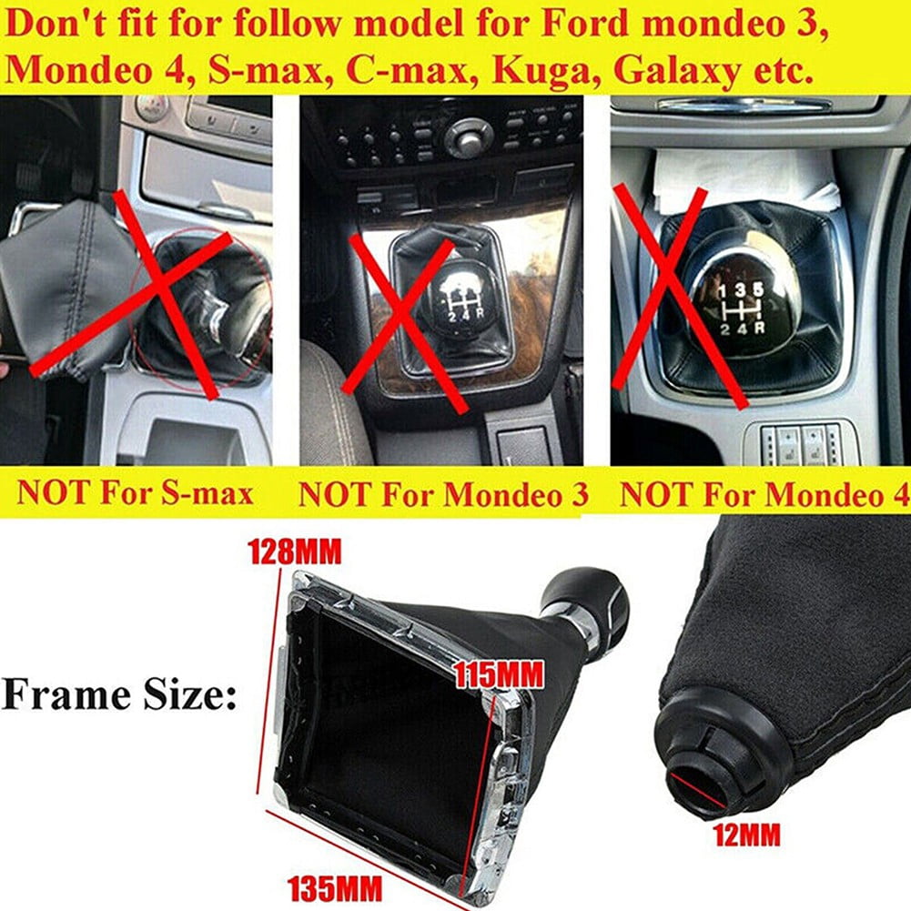5 Speed Gear Shift Knob Stick Lever Gaiter Boot Cover for ford Focus MK2 MK3 MK4