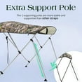 thumbnail image 3 of King Bird Bimini Boat Top Camouflage Waterproof Polyester Aluminum Frame Boat Top with Bimini Boot, 3 of 8