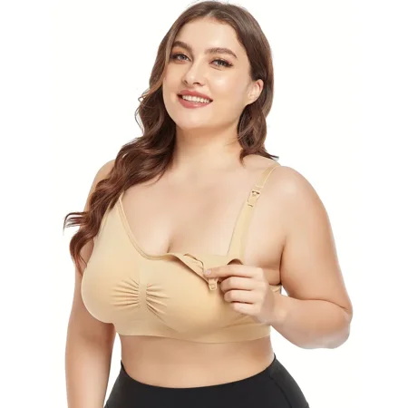 

G.D-1 Maternity Solid Comfortable Wireless Nursing Bra