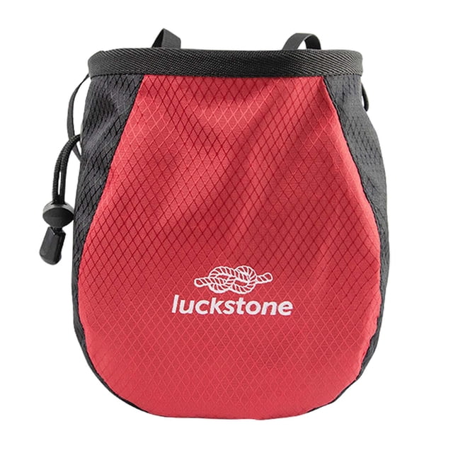 Bolsa de Tiza para Escalada, Bolsa de Almacenamiento, Cinturón Ajustable, Calcetín, Gimnasio, Embalaje Recargable para Escalada en Roca, Deportes de C Rojo