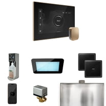 Mr Steam XDream Steam Shower Ctrl Pkg w/iSteamX Control and Steamhead in Black Brushed Bronze