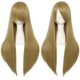 thumbnail image 2 of Peluca ANOGOL rubia de 80 cm de largo, sintética, recta con flequillo, 2 of 7