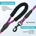 thumbnail image 3 of Rope Dog Leash 5 ft with Comfortable Padded Handle, Highly Reflective Threads Strong Dog Leash for Puppies Small Medium and Large Dogs, 3 of 7