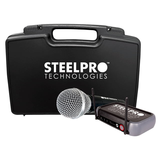 Micrófono Profesional Steelpro Inalámbrico UHF-607 Negro