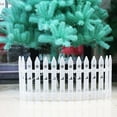 thumbnail image 4 of 20Pcs Christmas Tree Fence Decorations With Snowflake And Deer Design, Plastic Material And Easy Assembly For Holiday Scene, Village And Tabletop Decor, 3.94In Width, 0.7Lb, 4 of 9