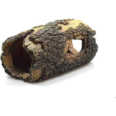 Hollow Tree Trunk Aquarium Decor – Betta Hideout Cave With Holes, Driftwood Style For Fish Tank