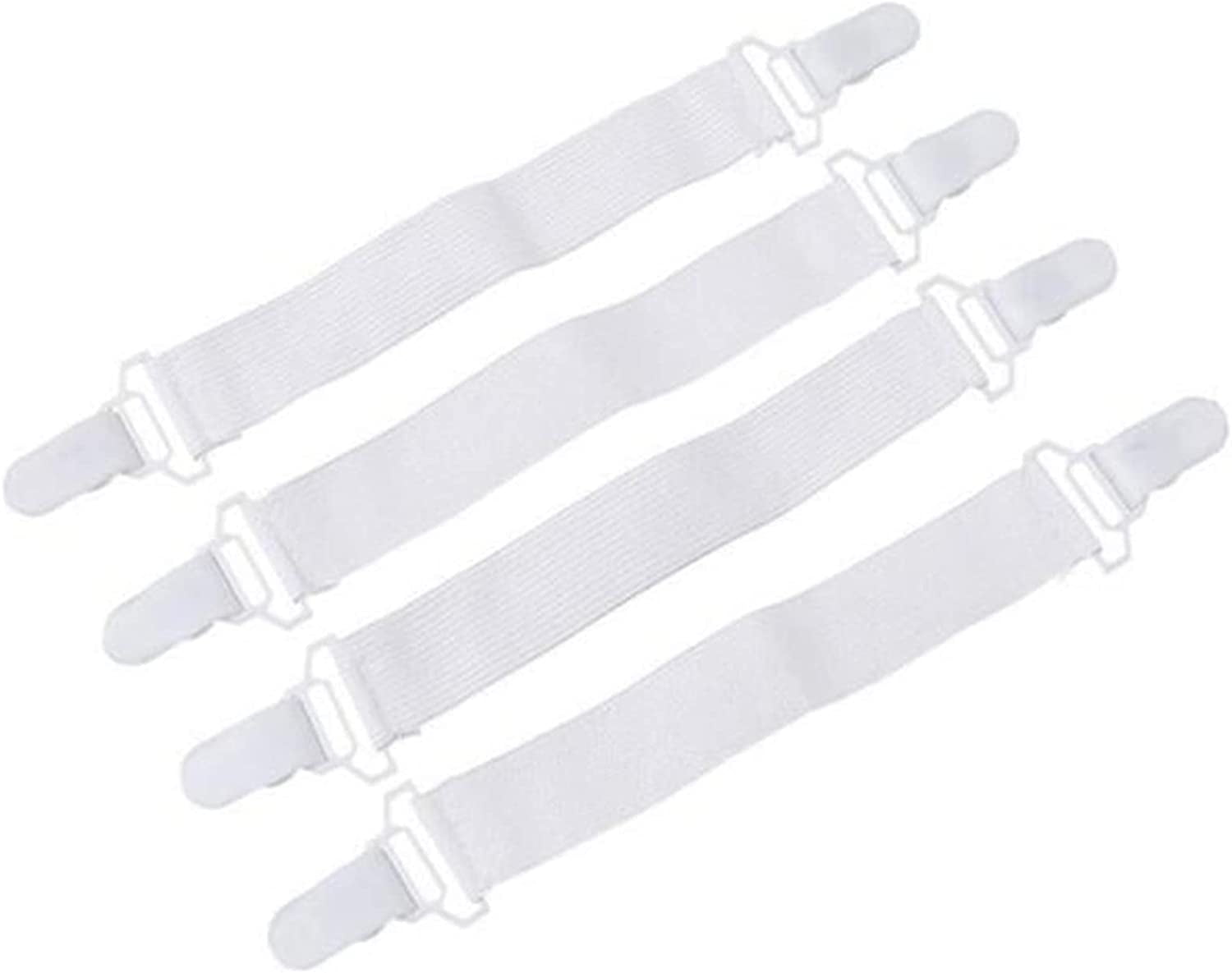 Sheet Straps Bed Sheet Holder Straps, Fitted Sheet Clips Adjustable Elastic  Crisscross Suspenders Bedding Accessories Bed Sheet Fasteners for Corners,  Fit Round…