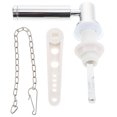 thumbnail image 1 of OULII Side Mount Toilet Flush Handle Toilet Flush Handle Silver Ceramic 1 Set, 1 of 8