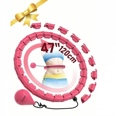 Elite Teal Smart Weighted Hula Hoop for Adults, Adjustable Infinity ...