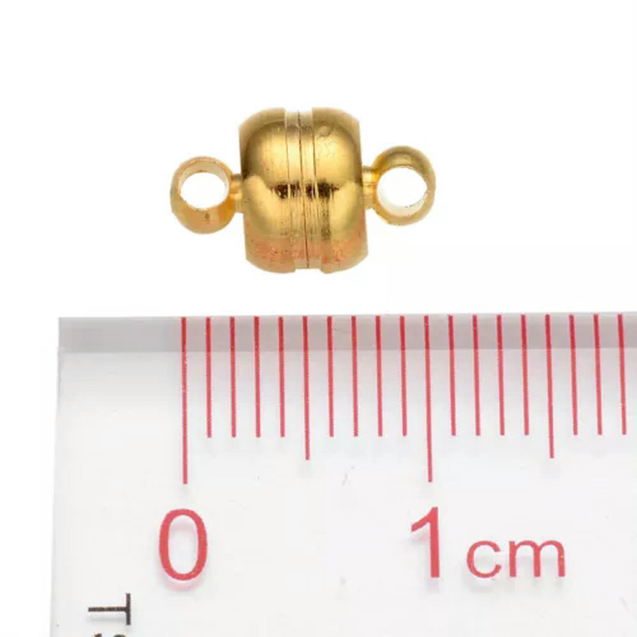 U8MO 100 Set Oval Strong Brass Magnetic Clasps Hook For Bracelect Connector 11x7mm-Golden